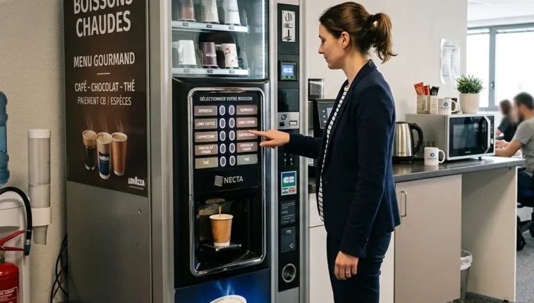 Location de distributeur de boisson chaude professionnel avec monnayeur