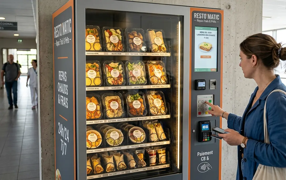 Distributeur automatique de repas : fonctionnement, prix et installation